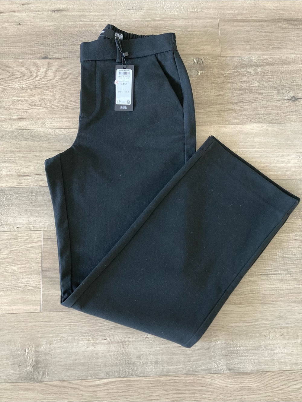 Vero Moda Black Straight-Leg Pants